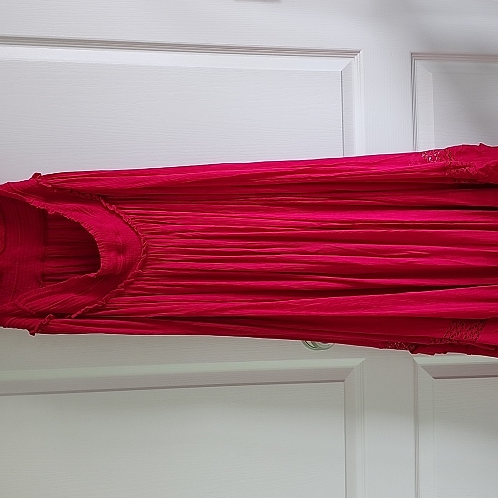 🆕 FREE PEOPLE Santa Maria Maxi XL Love Potion bright pink - Picture 12 of 16